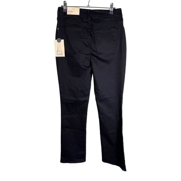 NYDJ High Rise Billie Mini Bootcut Jean - Black NWT SIZE 6 PETITE - Picture 5 of 9